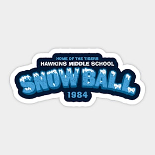 Hawkins 1984 Snowball (Title Only) Sticker